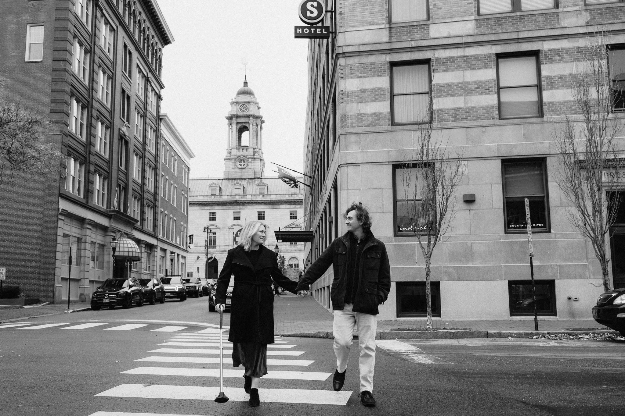 Moody Maine Magic: Jodie & Tim’s Couples Session at The Press Hotel & Portland Head Lighttitle