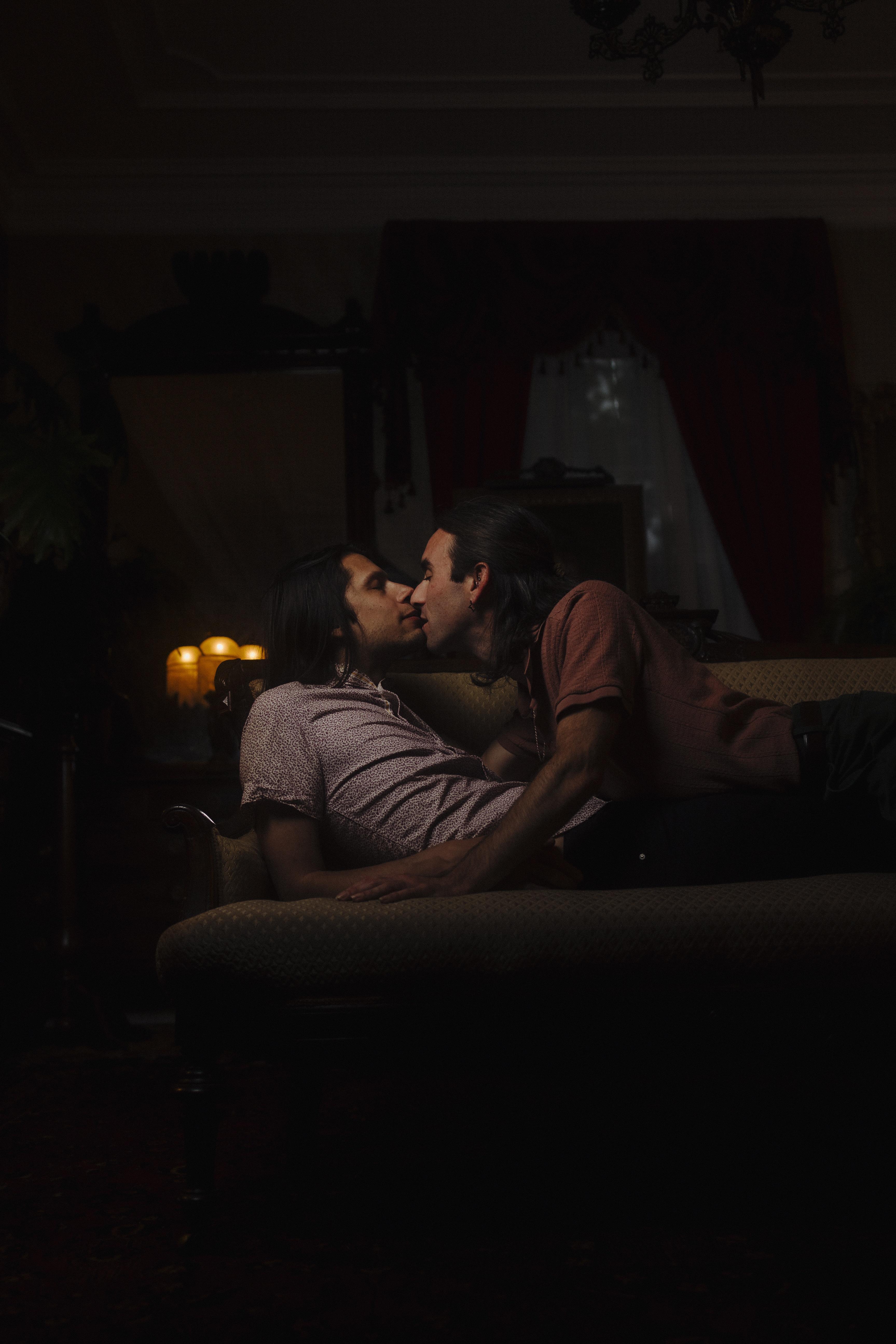 Jude & James at Belvedere House and Gardens | LGBTQ+ Editorial Couples Session in Maine