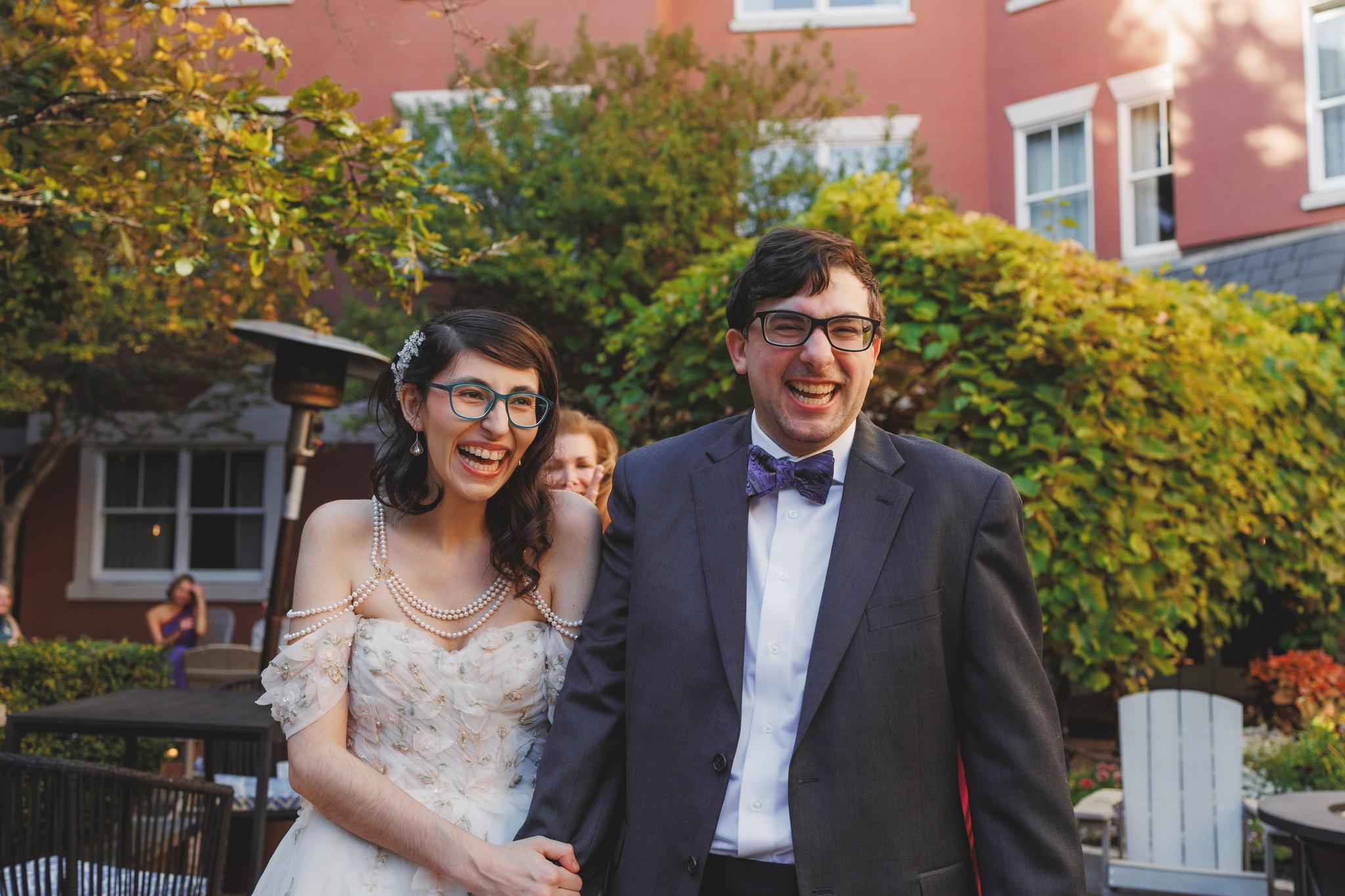 Lily & Michael’s Quirky Downtown Portland Harbor Hotel Wedding | LGBTQ+ Candid Celebration in Maine