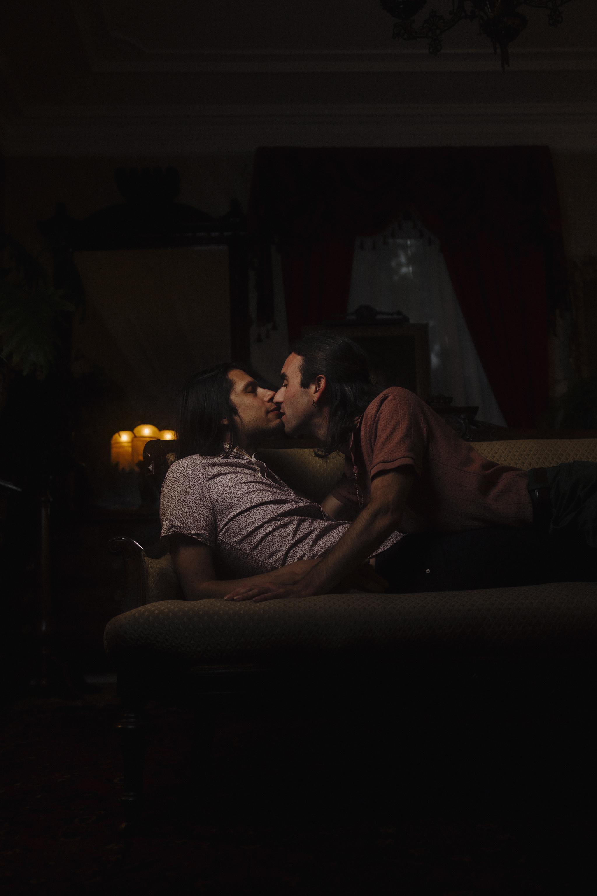 Jude & James at Belvedere House and Gardens | LGBTQ+ Editorial Couples Session in Maine