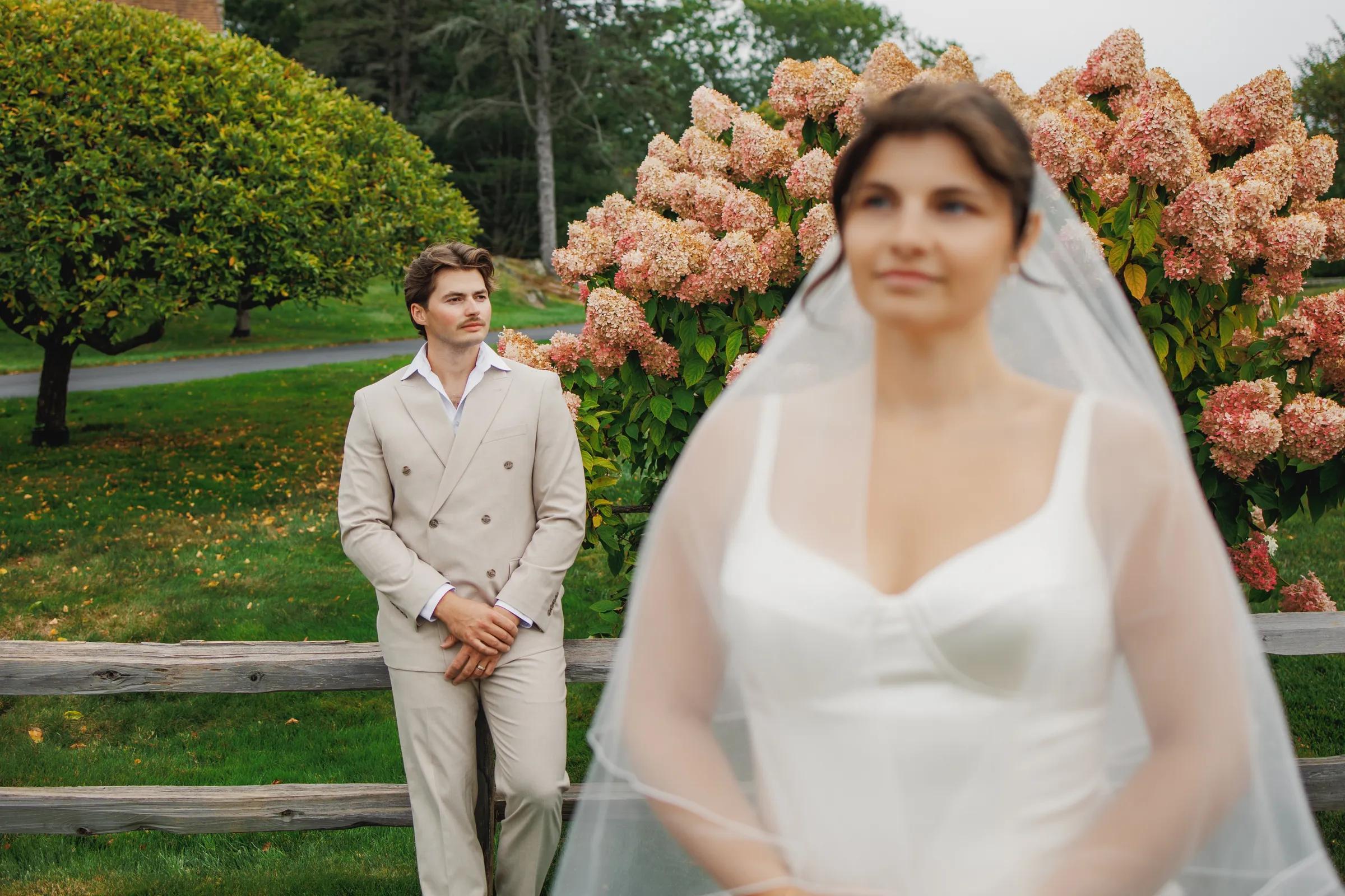 Kendra & Ben's Intimate Colony Beach Elopement | A Moody Kennebunkport Micro Wedding